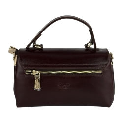 Сумка жіноча шкіряна Karya 2574-614 темно-коричнева