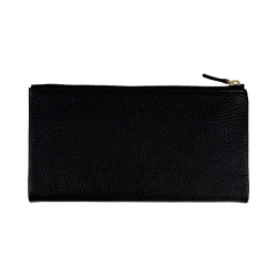 Кошелек женский кожаный Enzo Nori EN2001-901-902 черный внутри красный