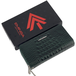 Гаманець жіночий шкіряний Eminsa 2160 15-16 темно-зелений