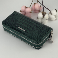 Гаманець жіночий шкіряний Eminsa 2160 15-16 темно-зелений