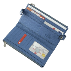 Кошелек женский кожаный Eminsa 2117 18-30 голубой