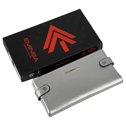 Кошелек женский кожаный Eminsa 2117 32-11 серебристый