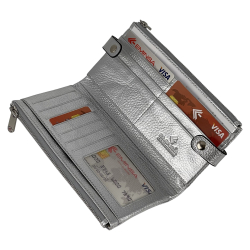 Кошелек женский кожаный Eminsa 2117 32-11 серебристый
