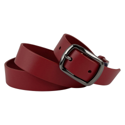 Ремінь жіночий шкіряний Кремінь 05.30.00.109 115 см червоний