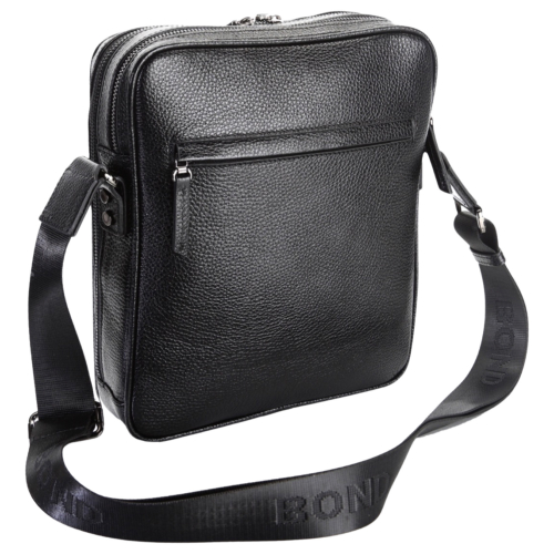 Сумка чоловіча шкіряна Bond Non 1106-281 чорна
