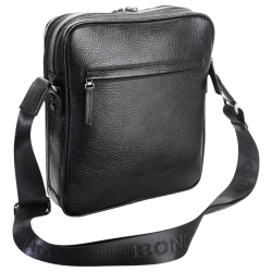 Сумка чоловіча шкіряна Bond Non 1106-281 чорна