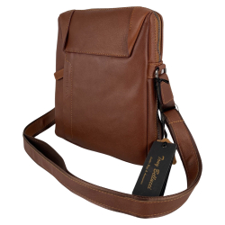 Сумка мужская кожаная Tony Bellucci T1157-3 коричневая