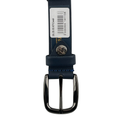 Ремень женский кожаный Кремень 05.25.00.67 синий 125 см