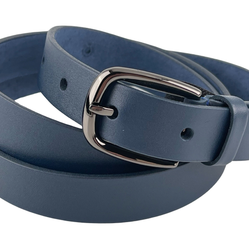 Ремень женский кожаный Кремень 05.25.00.67 синий 125 см