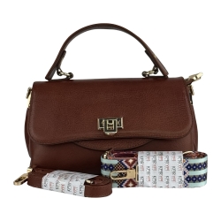 Сумка женская кожаная Karya 2574-615 коричневая