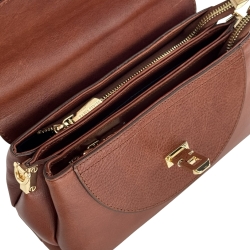 Сумка женская кожаная Karya 2574-615 коричневая