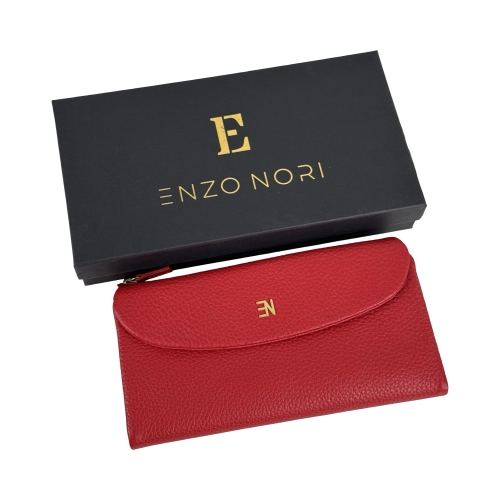 Кошелек женский кожаный Enzo Nori EN2001-902 красный