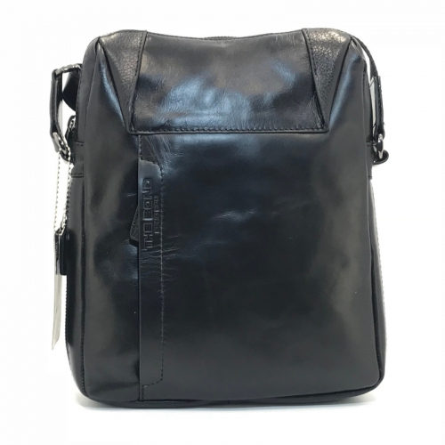 Сумка чоловіча шкіряна Bond 1157 чорна