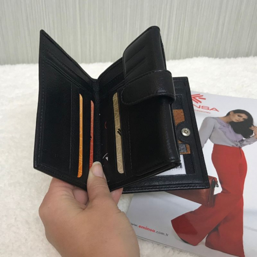 Гаманець жіночий шкіряний Eminsa 2034 12-1 чорний