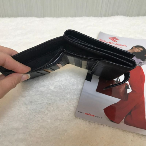 Гаманець жіночий шкіряний Eminsa 2034 12-1 чорний