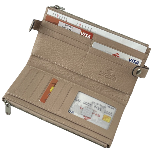 ​Гаманець жіночий шкіряний Eminsa 2117 18-31 світло-рожевий