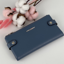 Гаманець жіночий шкіряний Eminsa 2117 37-30 блакитний