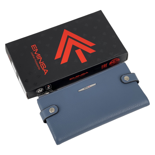 Кошелек женский кожаный Eminsa 2117 37-30 голубой