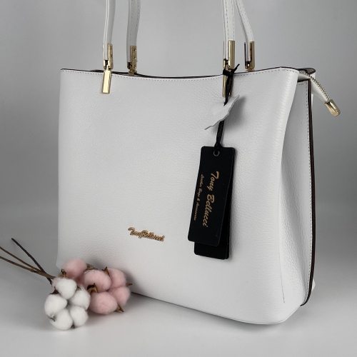 Сумка жіноча шкіряна Tony Bellucci 0283-200 біла