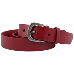 Ремінь жіночий шкіряний Кремінь 05.30.00.14 120 см червоний