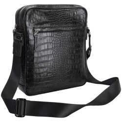 Сумка чоловіча шкіряна Bond Non 1106-356 чорна