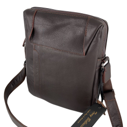 Сумка мужская кожаная Tony Bellucci T1157-4 темно-коричневая