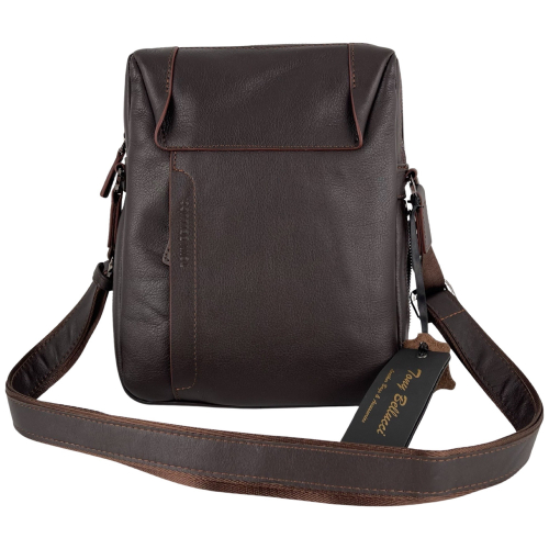 Сумка чоловіча шкіряна Tony Bellucci T1157-4 темно-коричнева