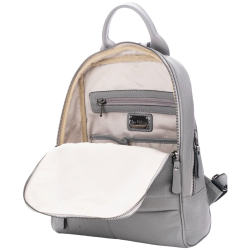 Рюкзак жіночий шкіряний Tony Bellucci 0061-1031 світло-сірий
