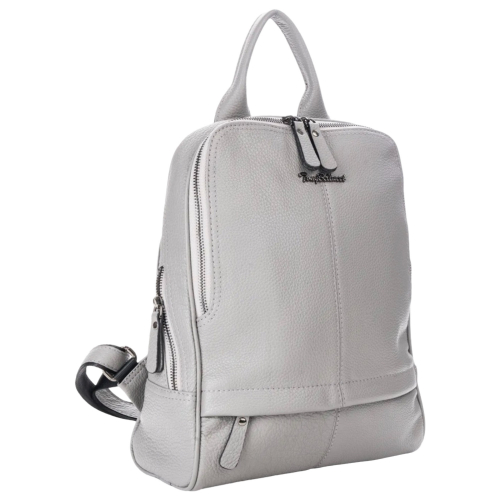 Рюкзак жіночий шкіряний Tony Bellucci 0061-1031 світло-сірий