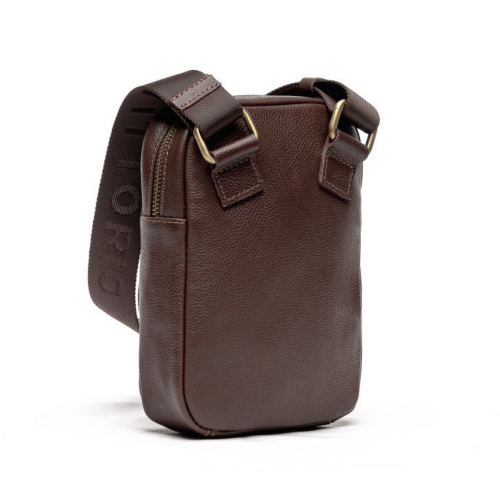 Сумка мужская кожаная Vittorio Safino VS 003 коричневая Корсика