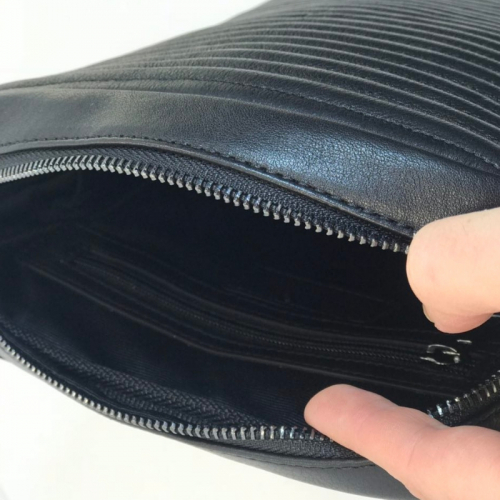 Сумка чоловіча шкіряна Bond Non 1166 чорна