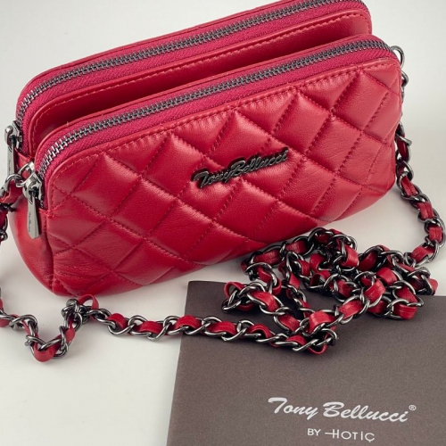 Сумка жіноча шкіряна Tony Bellucci 0427-2008 червона
