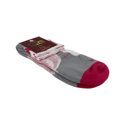 Шкарпетки жіночі Pasa Exclusive Cotton 015 біло-сіро-рожевий Size 36-40