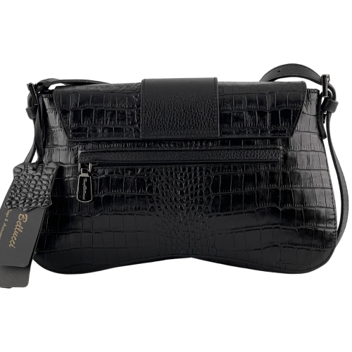 Сумка жіноча шкіряна Tony Bellucci 0517-356 чорна