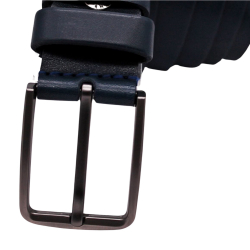 Ремінь чоловічий шкіряний Кремінь 01.35.00.193 115 см синій