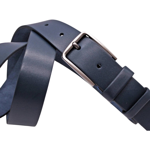 Ремінь чоловічий шкіряний Кремінь 01.35.00.193 115 см синій