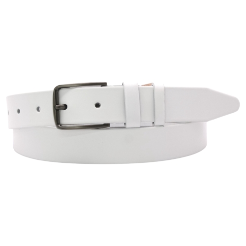 Ремень мужской кожаный Кремень 01.35.00.88 120 см белый
