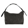 Сумка жіноча замшева Vittorio Safino VSL 043 графіт (ручка Крейзі)