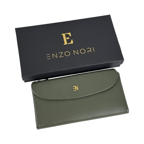 Кошелек женский кожаный Enzo Nori EN2001-916 хаки