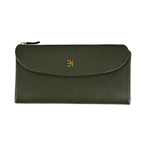 Кошелек женский кожаный Enzo Nori EN2001-916 хаки