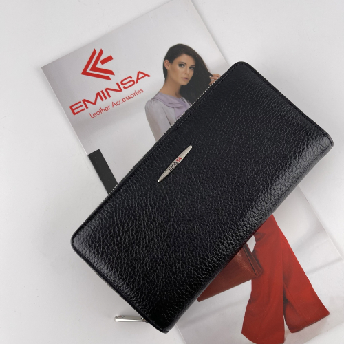 Гаманець жіночий шкіряний Eminsa 2151 37-1 чорний