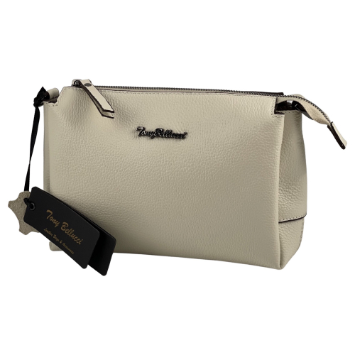 Сумка жіноча шкіряна Tony Bellucci 0707-201 молочна