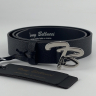 Ремень женский кожаный Tony Bellucci TWK-901-1 черный (пряжка стальная) 110 см