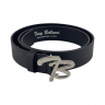 Ремень женский кожаный Tony Bellucci TWK-901-1 черный (пряжка стальная) 110 см