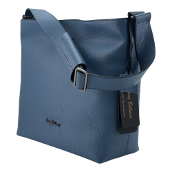 Сумка жіноча шкіряна Tony Bellucci 0721-215 блакитна