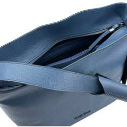 Сумка жіноча шкіряна Tony Bellucci 0721-215 блакитна