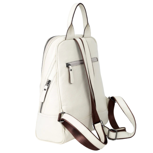 Рюкзак жіночий шкіряний Tony Bellucci 0061-201 молочний