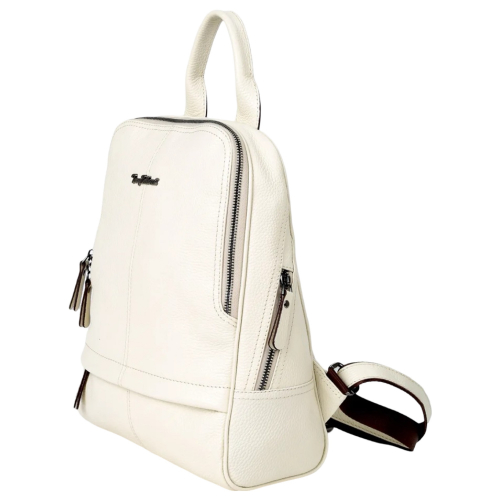 Рюкзак жіночий шкіряний Tony Bellucci 0061-201 молочний