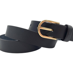 Ремінь жіночий шкіряний Кремінь 05.25.00.22 115 см чорний