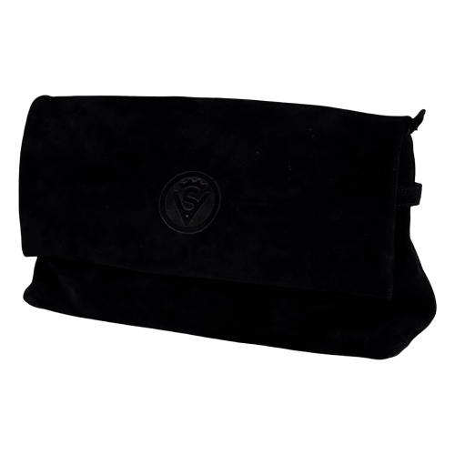 Сумка-конверт женская замшевая Vittorio Safino VSL 188 черная